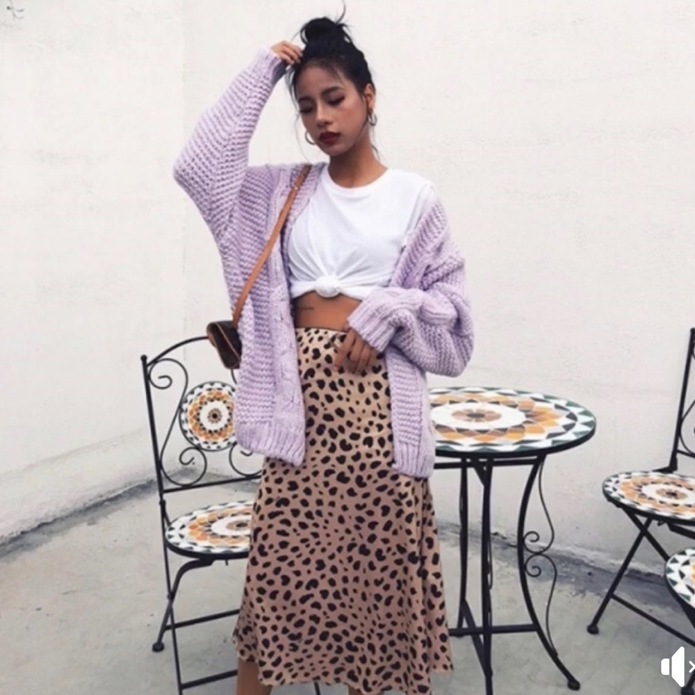 Leopard Print Midi Skirt - Picture 4 of 8